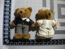 Bride Groom Bears Stuffed Plush 8" Tall