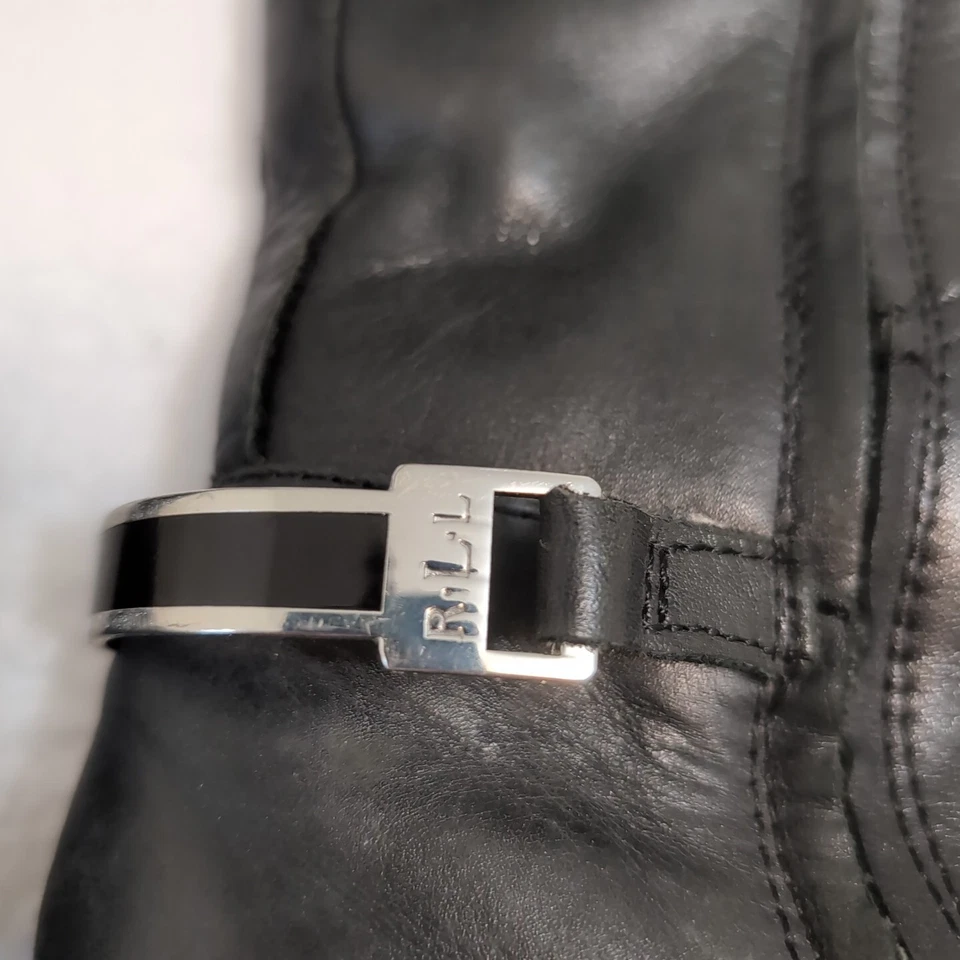 BOTAS DE MONTAR LAUREN by RALPH LAUREN BERNA NEGRAS Y MARRONES ~ MUJER TALLA 5.5US ~ USADAS EN EXCELENTE CONDICIÓN Foto 3 de 4