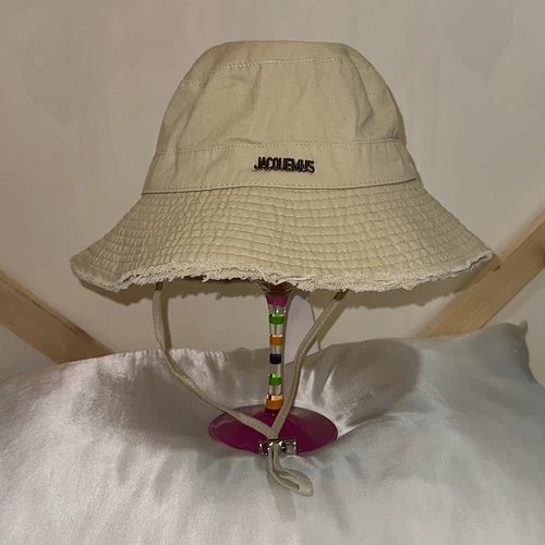 Jacquemus Logo Beige Bucket Hat eBay