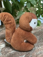 Aurora Baby Plush Brown Squirrel 3.5  Soft Lovey Small Rare 2016