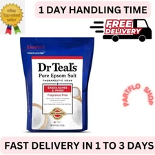 Dr Teal's Pure Epsom Salt Soak, Therapeutic, Fragrance Free, 6 lbs