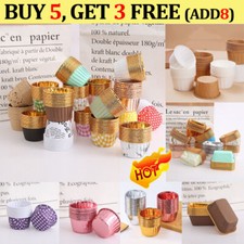 50X Large Paper Cups Cake Cupcake Wrappers Muffin Cases Baking Cup Cake Liner
