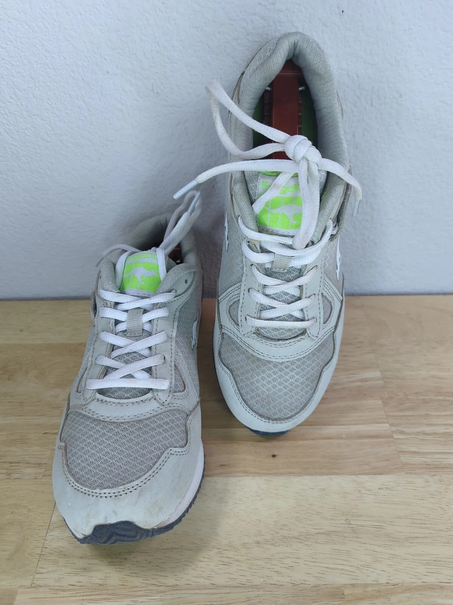 Grey and lime deals green nike shoes
