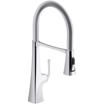 Kohler Graze Chrome 1.5 GPM Single Hole Pre-rinse Kitchen Faucet K-22061-CP