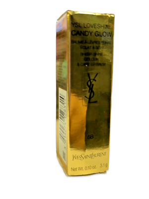 YSL Yves Saint Laurent Loveshine Candy Glow Shine Lipstick 6B Brown Nude NIB