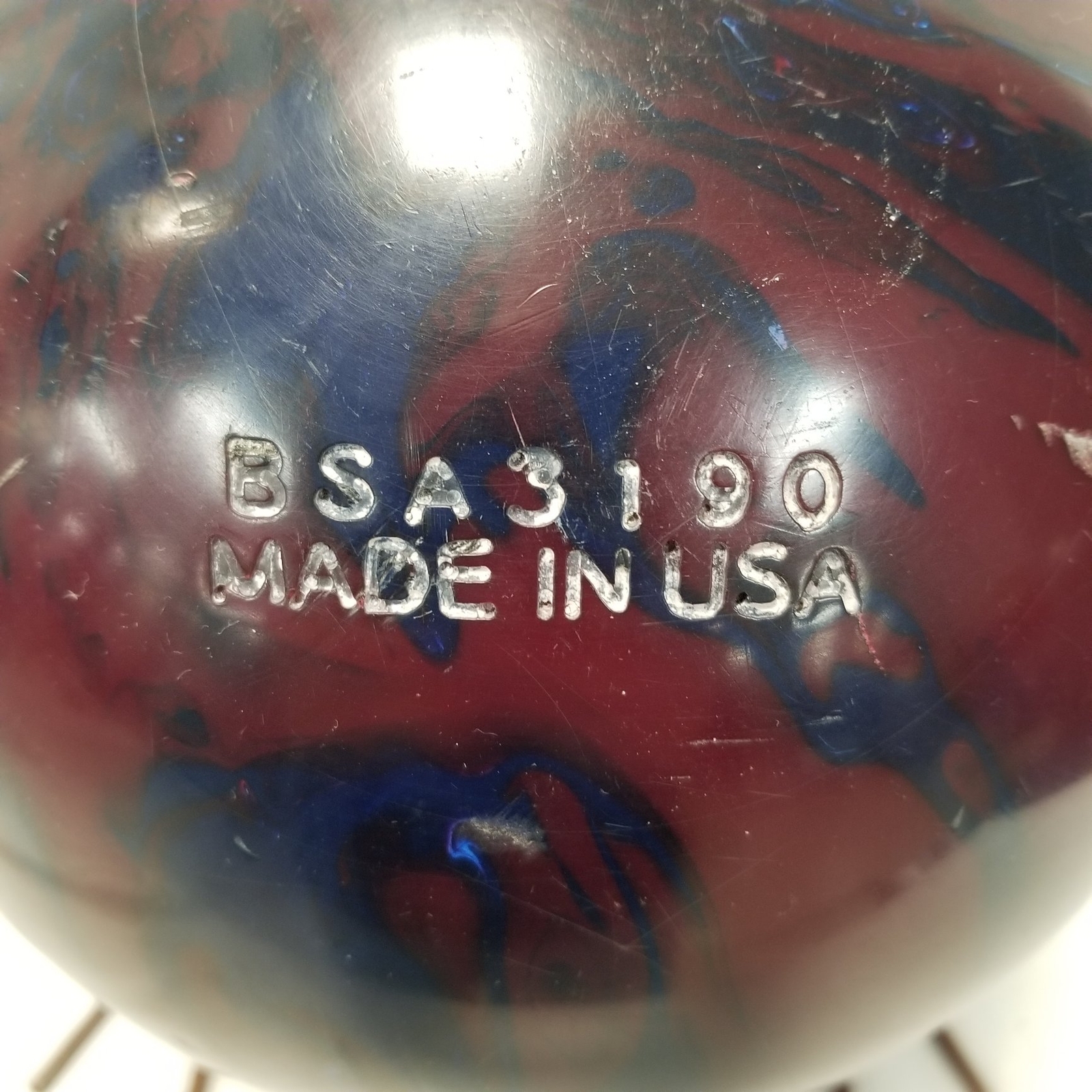 Brunswick Ultimate Inferno Bowling Ball Blue Red Activator Coverstock