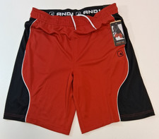 And1 Mens Shorts Black RED S M 3XL Basketball Gym Premium 10" Inseam Fashion