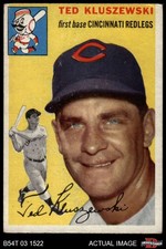 1954 Topps #7 Ted Kluszewski White Back Reds 2 - GOOD