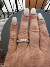 Bagues Argent 925 Et Moissanites Taille 57