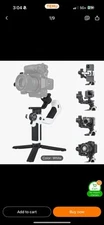 Camera Gimbal Stabilizer With AI Tracker, 2.65lbs Payload, OLED Touchscreen