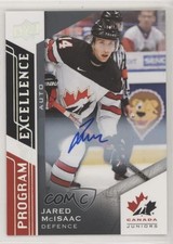 2020-21 Team Canada Juniors Program of Excellence Autos Jared McIsaac Auto 00rh