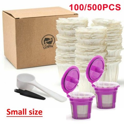 100-500Pcs Coffee Filters Paper Cups Disposable Replacement For Keurig-K-Cup Pod