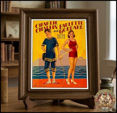 Paper Dolls Charlie Chaplin 10''x8'' / Filmposter Foto