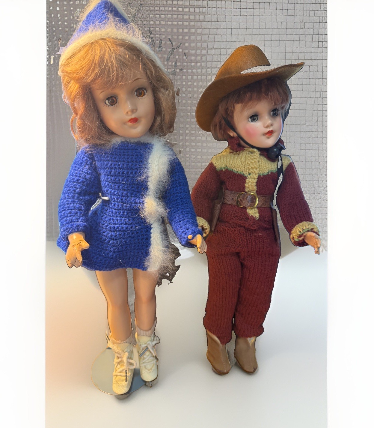 Mary Hoyer Doll Set Vintage 14" Boy and Girl