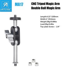 Tripod Mini Magic Arm Ballhead Universal Camera Video Monitor Mount Adapter