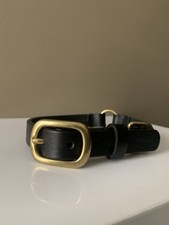 Luxury Designer Leather Dog Collar Black Medium Brand new RRP £ 60