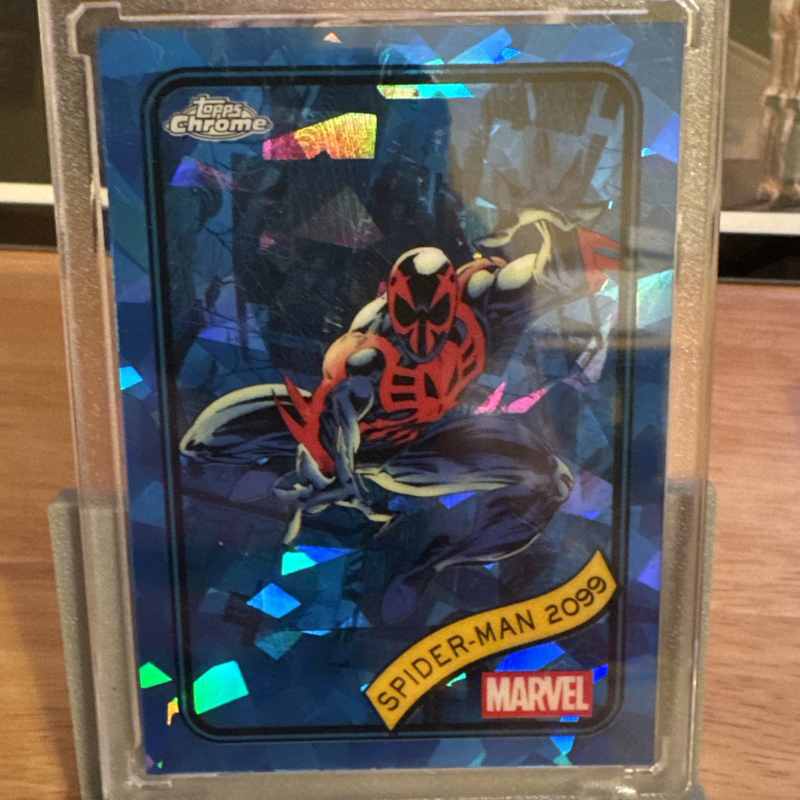 Spider-Man 2099 2025 Topps Chrome Marvel #112 Blue Refractor