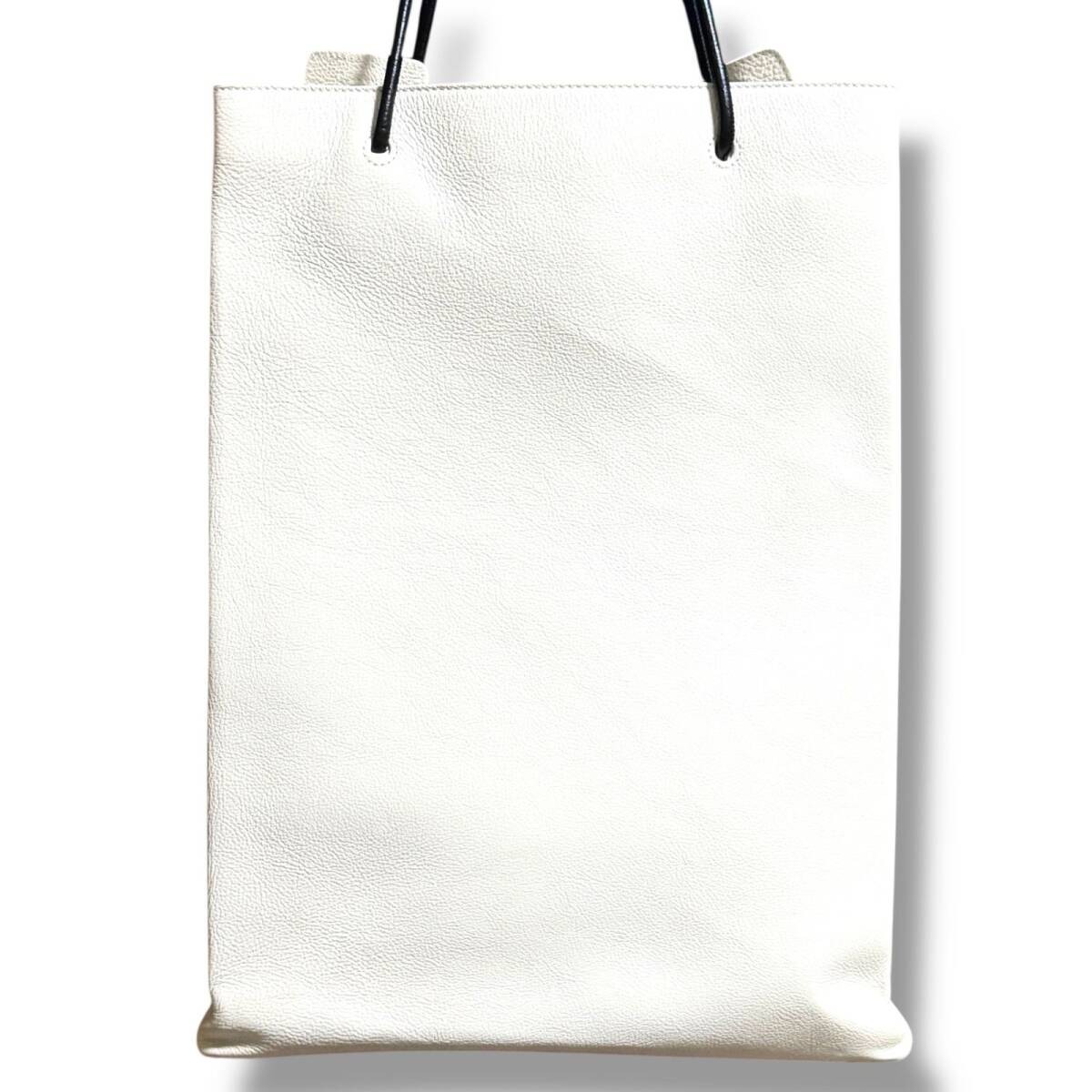 BALENCIAGA Bag: North South Shopper Tote M White W31H44D9cm w/o accessories;03 thumbnail 2