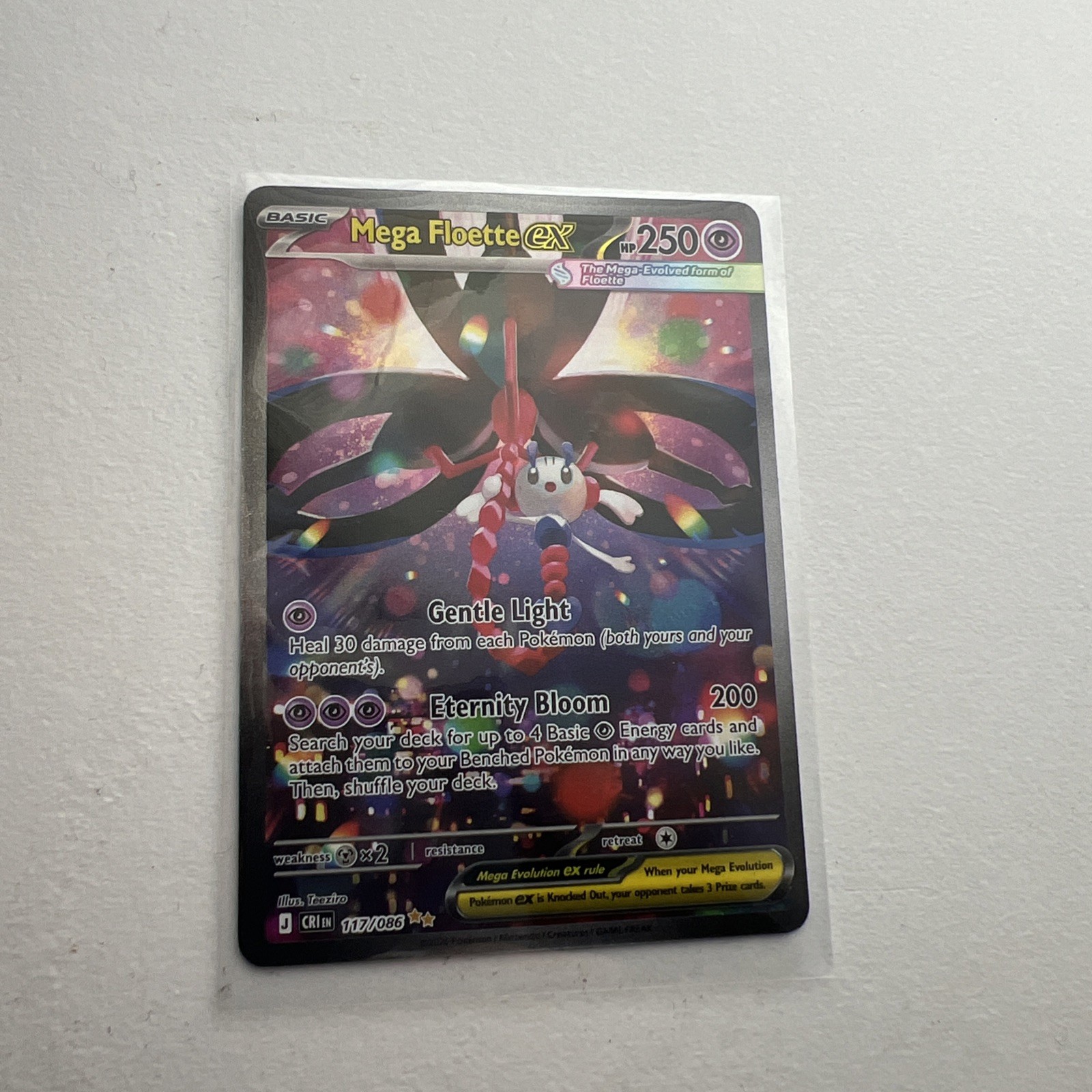 Mega Floette EX SIR 117/086 Pokémon TCG: Chaos Rising (NM; Freshly Pulled)