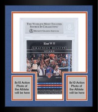 Framed Chauncey Billups Knicks Signed 2010-11 Elite Black Box #32 #/99 BAS Card
