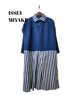 USED 1111317 ME ISSEY MIYAKE DOCKING DRESS GOOD
