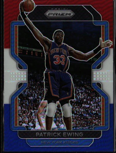 2021-22 Panini Prizm #245 Patrick Ewing Red White and Blue