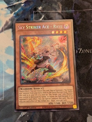 Sky Striker Ace - Raye (Alternate Art) (Secret Rare) L26D-ENS01 Legendary Modern