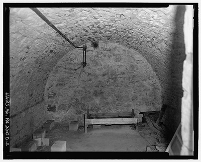 Fall, 1975 INTERIOR, NORTH WALL - Joseph Conrad Farm, Springhouse, State Route