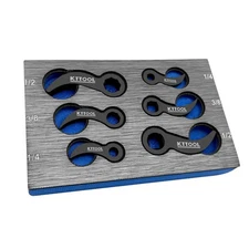 KTTOOL 6 Pcs Pry Bar Wrench Adaptor Head Set, Crowbar Adapter Head Tool, Half...