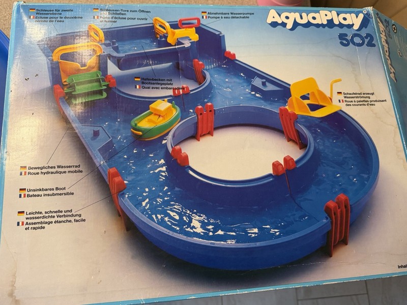 Aquaplay 502 Vintage Boat Track Toy Water Used