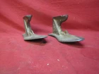 Antique Cast Iron Cobbler Shoe Form Last Lot of 2 Pair