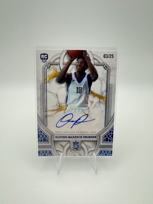 Olivier-Maxence Prosper RC Oncard Auto /25 2023-24 Topps Royalty Collection Bask