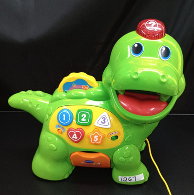 VTech Chomp and Count Dino Interactive Educational Toy 5 Coins Works