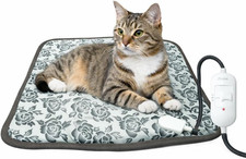 Pet Heating Pad for Dogs and Cats, 17.7X17.7 Inches, Heated Dog Bed  Heated Cat