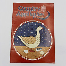 Country Appliques Vol 1 Designs by Gloria  Pat Cross Stitch Book 25 1984 VTG