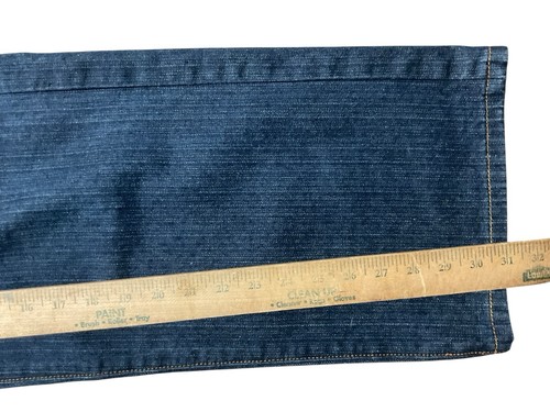 Jeans Vintage Lifted Research Group Uomo 33x31 Blu Ricamato Y2K Baggy LRG - Foto 4 di 7