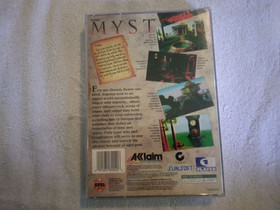 Myst (Sega Saturn, 1995) - Complete in Box, damaged manual