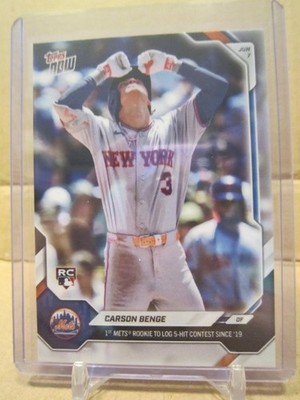 Carson Benge 2026 Topps Now #301 Base R/C