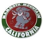 Vintage Mammoth Mountain Sign - California Ski Park Gas Pump Porcelain Sign