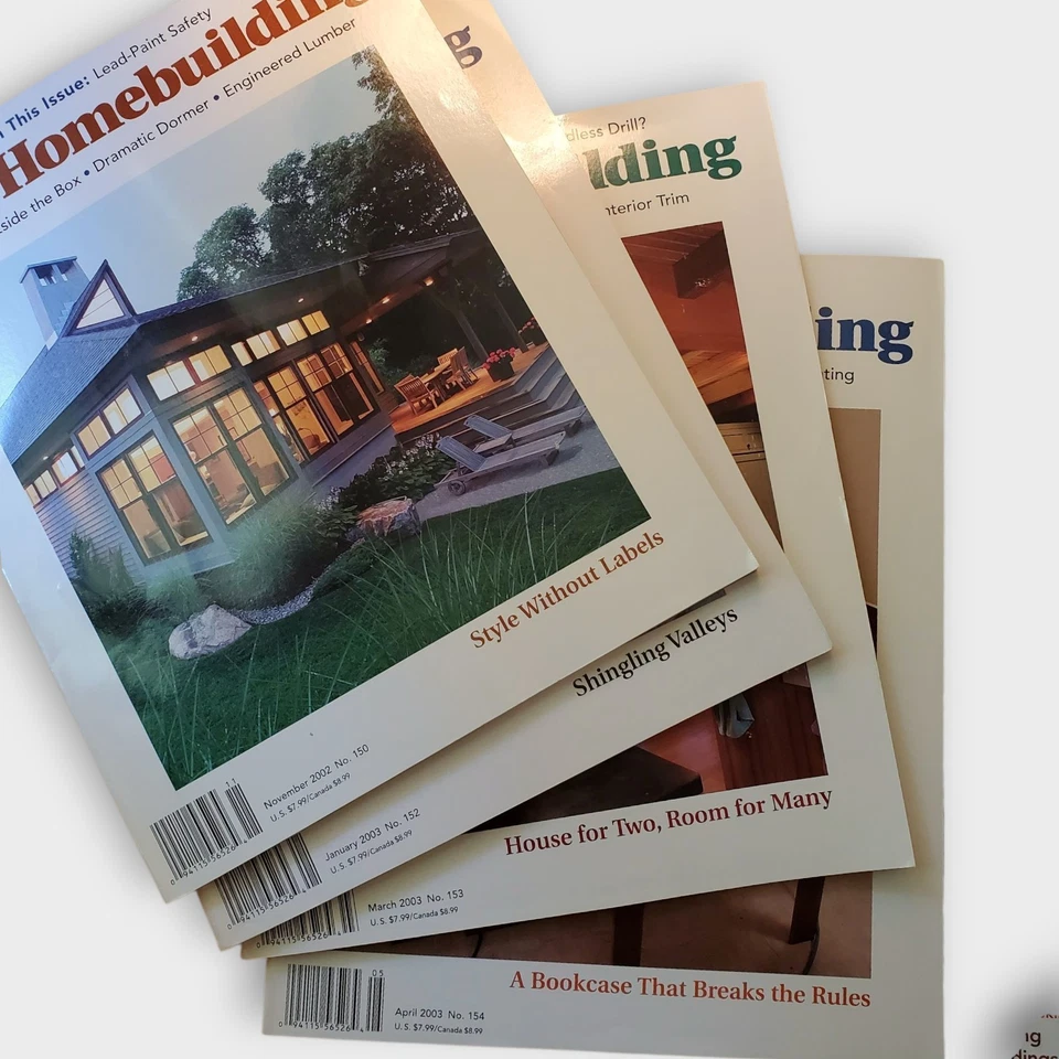 Lot 4: Fine Homebuilding x10: All 2004; 3x 2003, 1x 2002 Taunton Press Foto 2 de 4