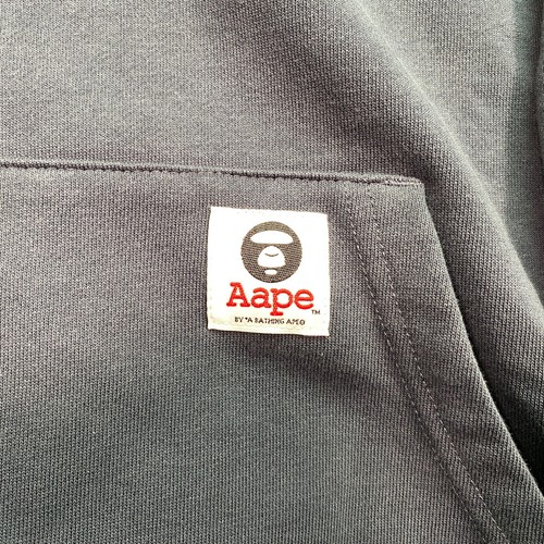 AAPE NOW Pullover Hoodie BAPE A Bathing Ape Large Camo Logo Streetwear - Picture 6 of 19