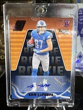 2023 PANINI ABSOLUTE SAM LAPORTA ROOKIE AUTO RED ZONE RED FOIL SP DETROIT LIONS