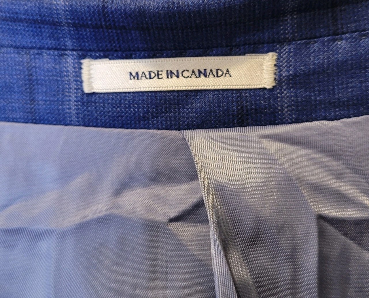 Peter Millar Wool Windowpane Plaid Two Button Dou… - image 17