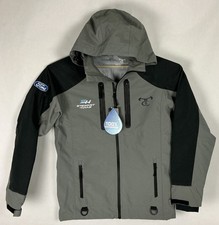 True Timber WaveTamer Parka Mens Sz M 44x30&rdquo; Gray Black Jacket Logos S Haas New