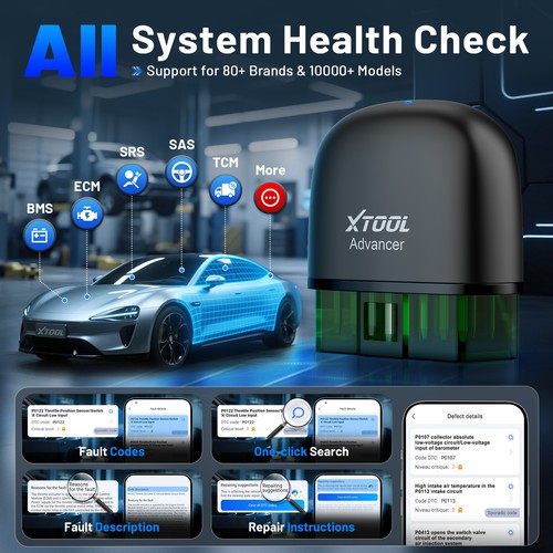 XTOOL AD20 PRO Wireless OBD2 Scanner Code Reader All System Car Diagnostic Tool - Picture 5 of 13