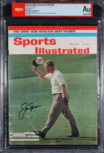 1962 Sports Illustrated Magazine Signed Jack Nicklaus Autograph PSA 10 Auto GOAT