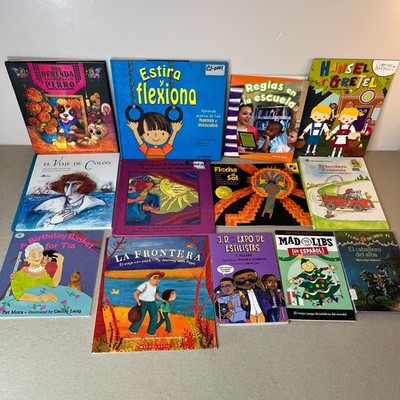 13 Spanish English Children's Bilingual Reading Books MIX Lot Various Levels