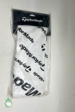 New White TaylorMade Golf Tour Graphic Towel