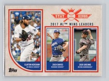 Zach Davies Clayton Kershaw Zack Greinke 2018 Topps Big League Stat Kings #321