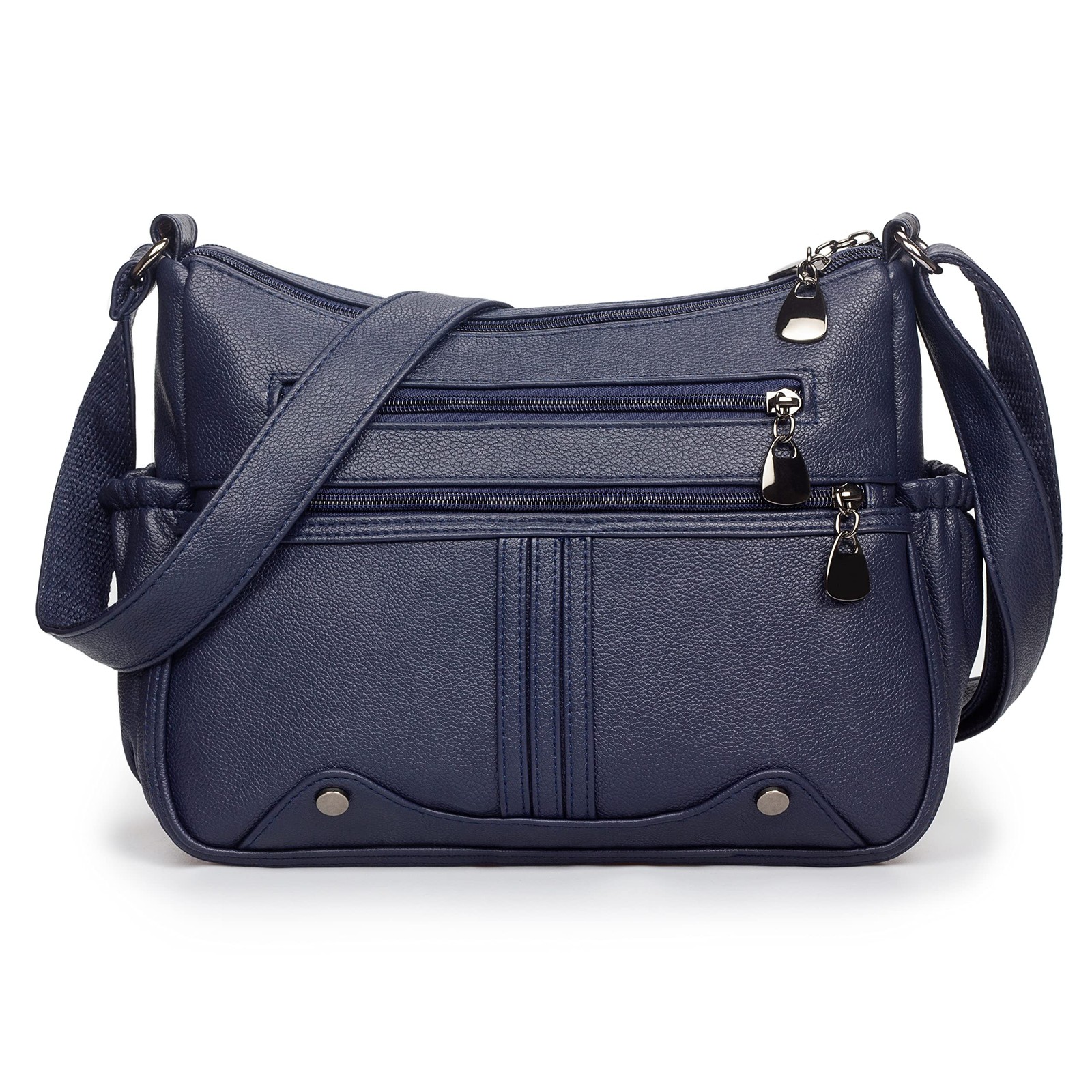 Women Soft PU Leather Shoulder Handbag Multi Pocket Crossbod